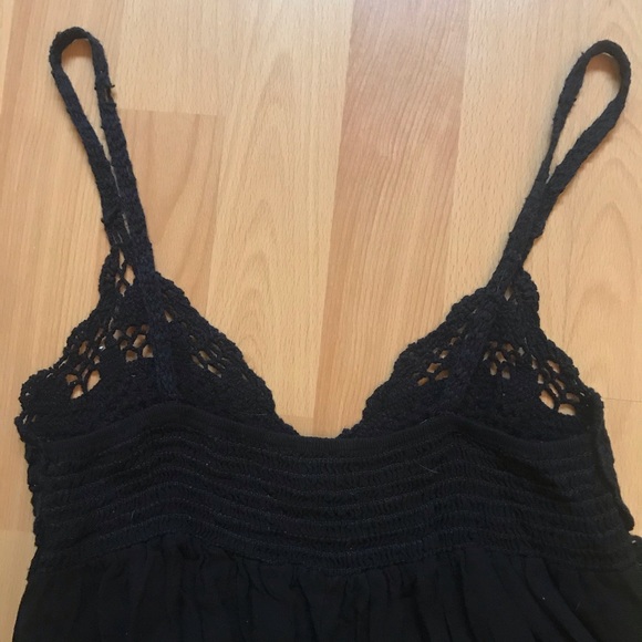 Tobi Black Crochet Stretchy Casual Maxi Dress - Picture 5 of 6